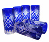 Cobalt crystal water and drink glasses 320 ml Pineapple