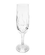 Crystal champagne glasses 170 ml Frozen Leaf