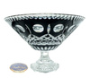 Black crystal legged bowl