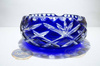 Cobalt crystal ashtray