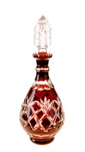 Rubinowa kryształowa karafka Do wódki Ananas 500 ml
